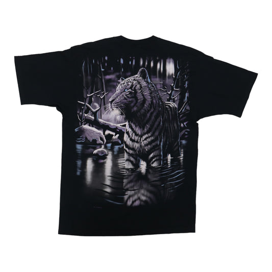 1998 Tiger Liquid Blue Shirt Back