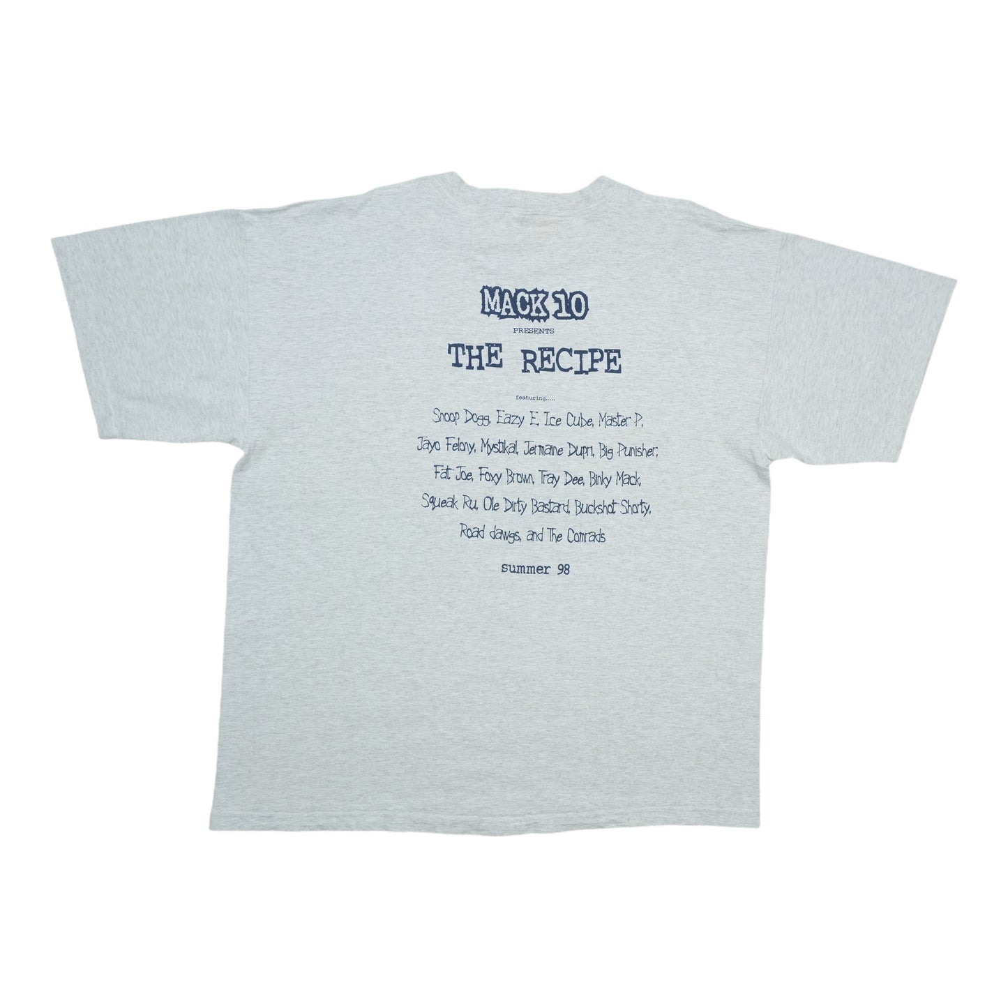 1998 Mac Ten Hoo-Bangin Records Shirt Back