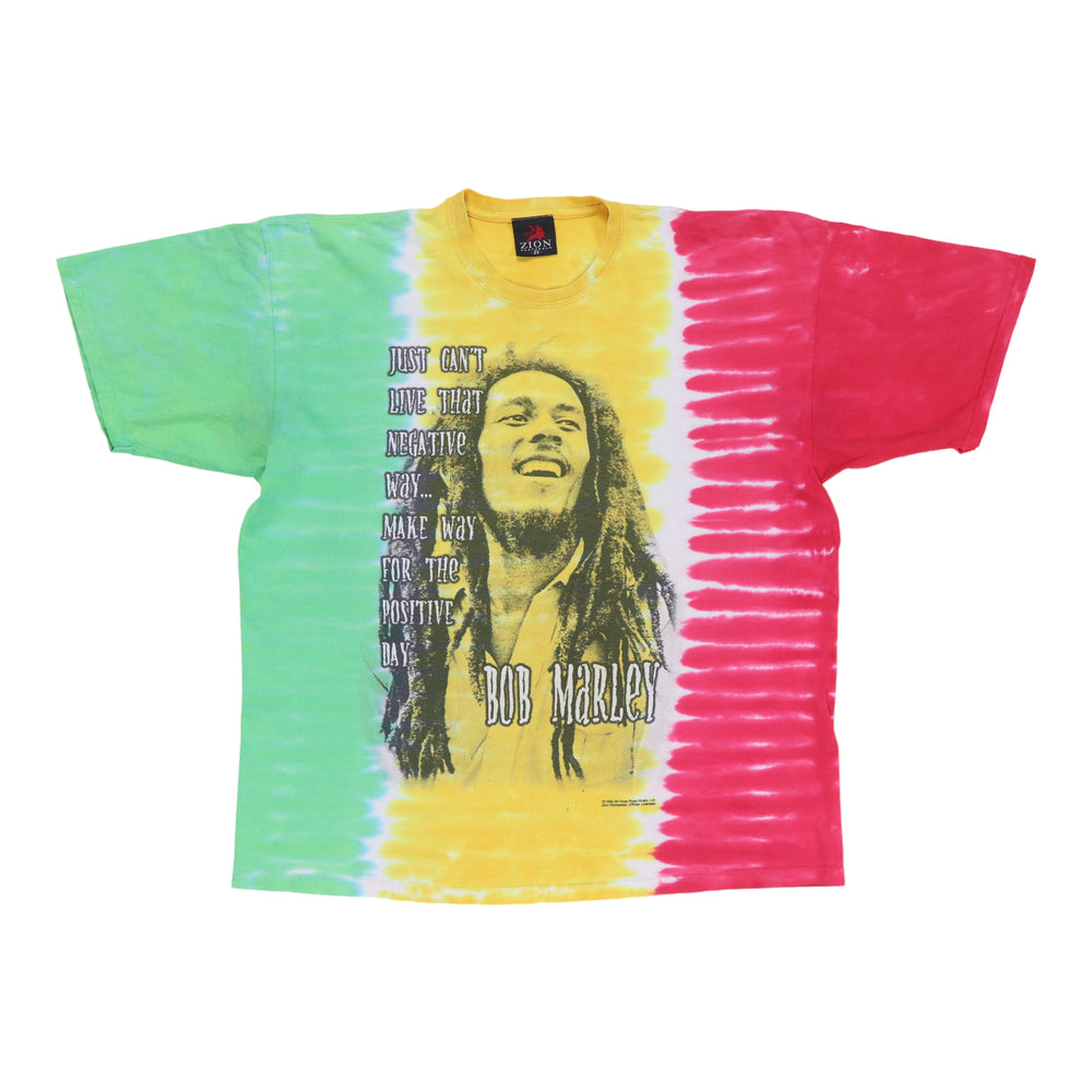 1999 Bob Marley Zion Rootswear Tie Dye Shirt