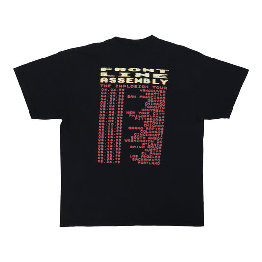1999 Front Line Assembly Implosion Tour Shirt Back