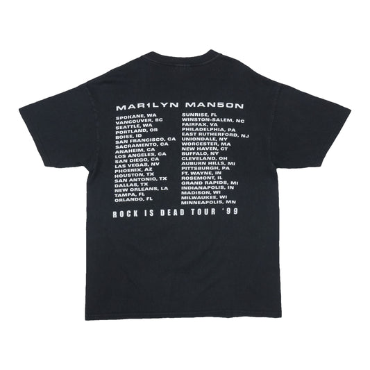 1999 Marilyn Manson Rock Is Dead Tour Shirt