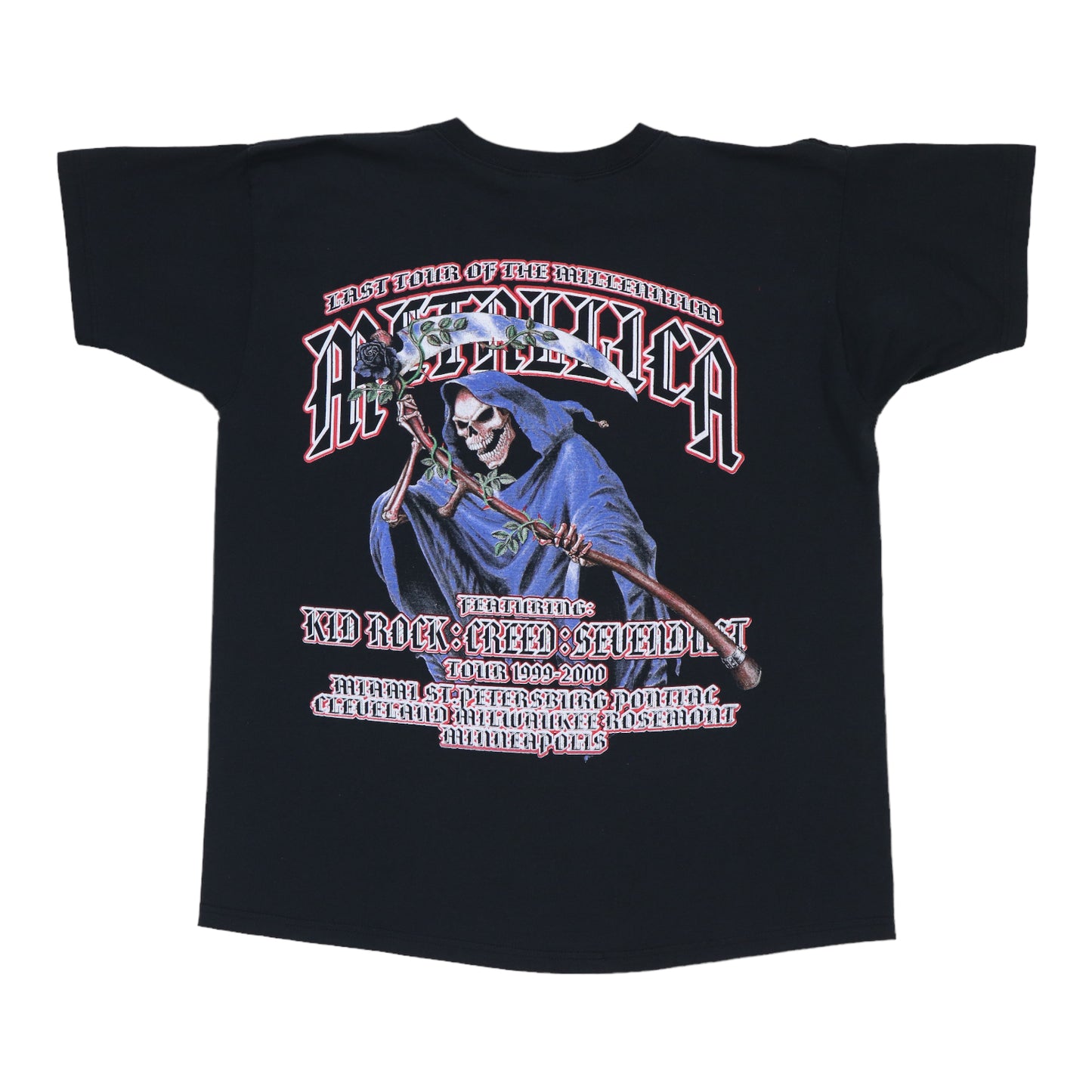 1999 Metallica Last Tour Of The Millennium Shirt