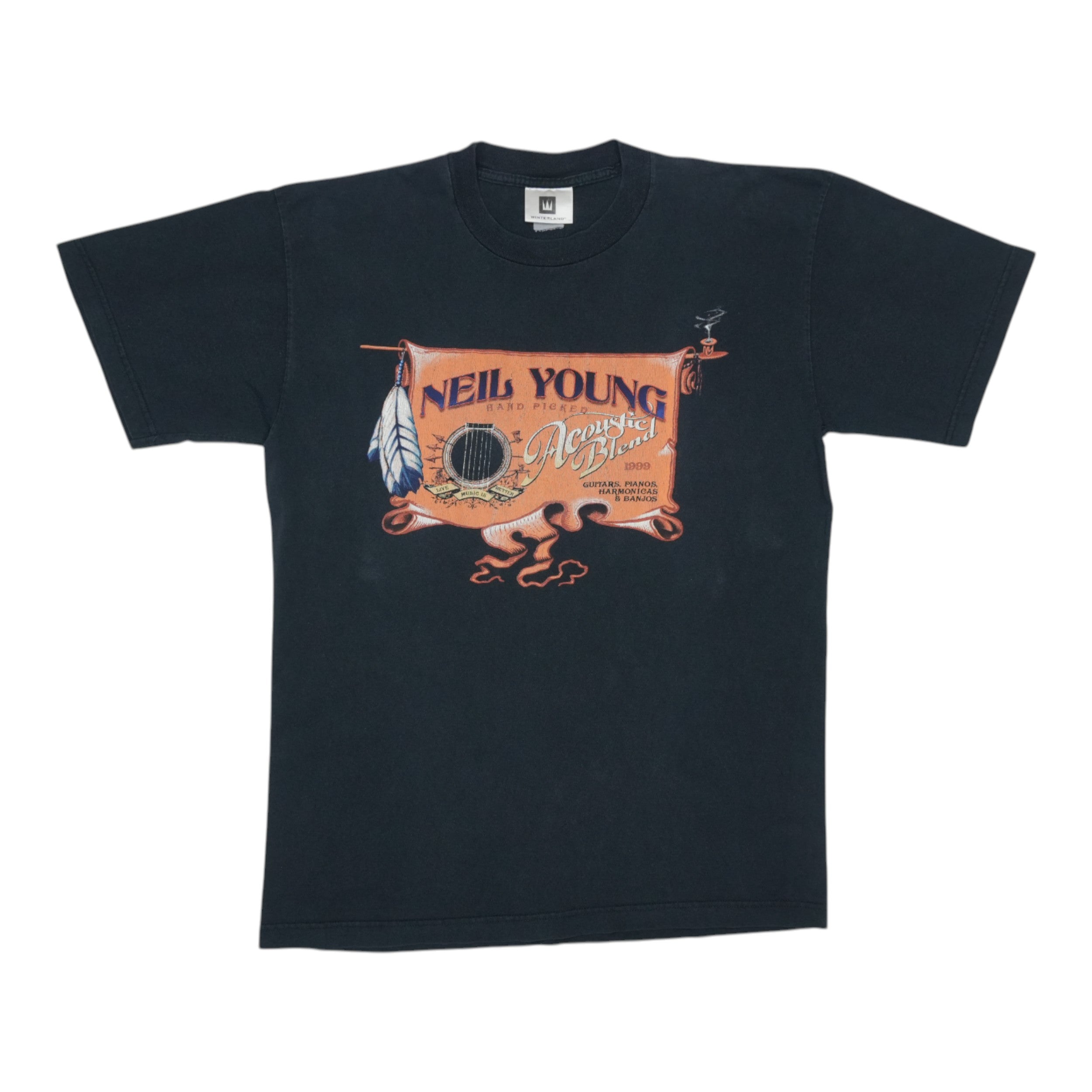 1999 Neil Young Acoustic Tour Shirt | Authentic Vintage Tee – WyCo