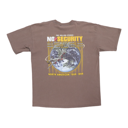 1999 Rolling Stones No Security Shirt Back