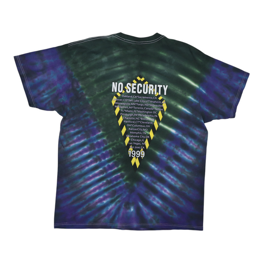 1999 Rolling Stones No Security Tie Dye Tour Shirt Back