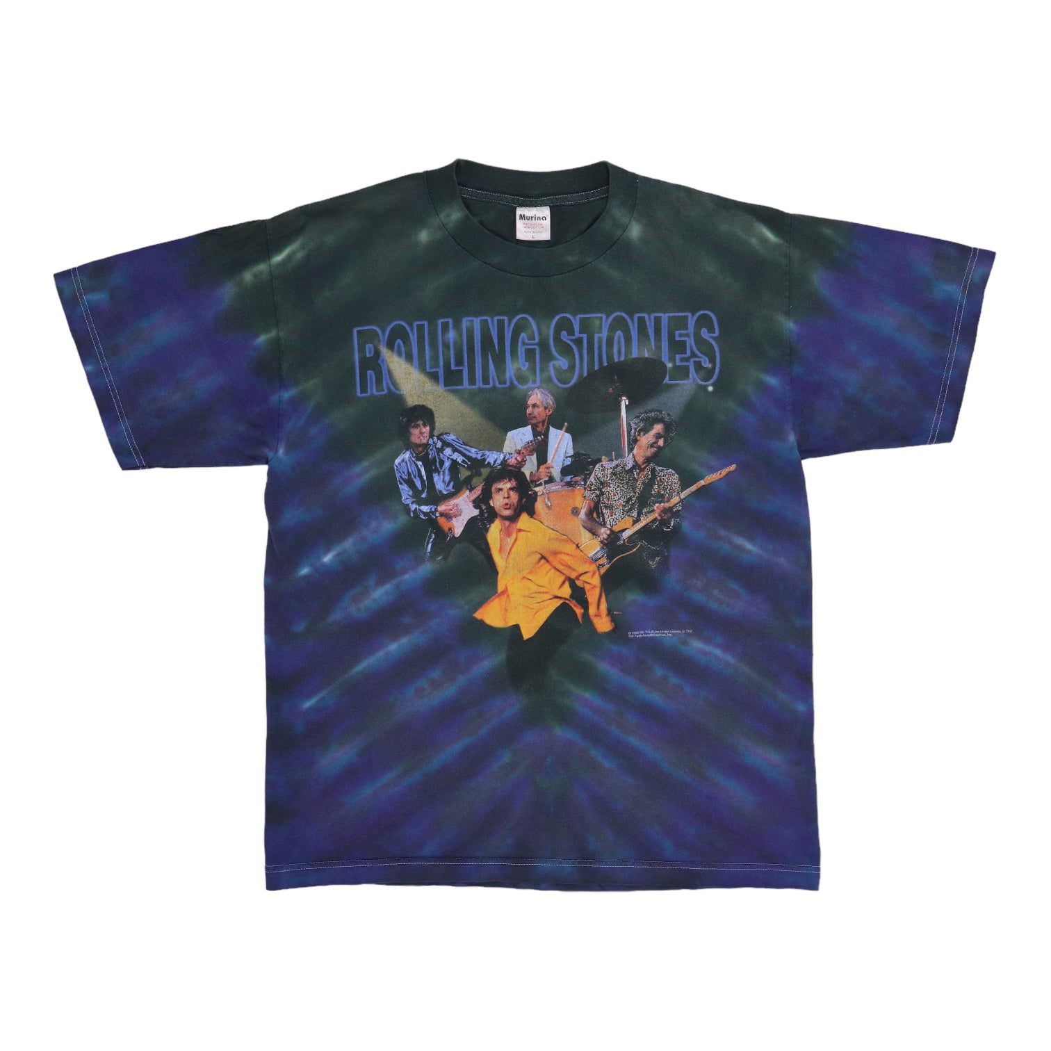 1999 Rolling Stones No Security Tour Tie Dye Shirt | Authentic