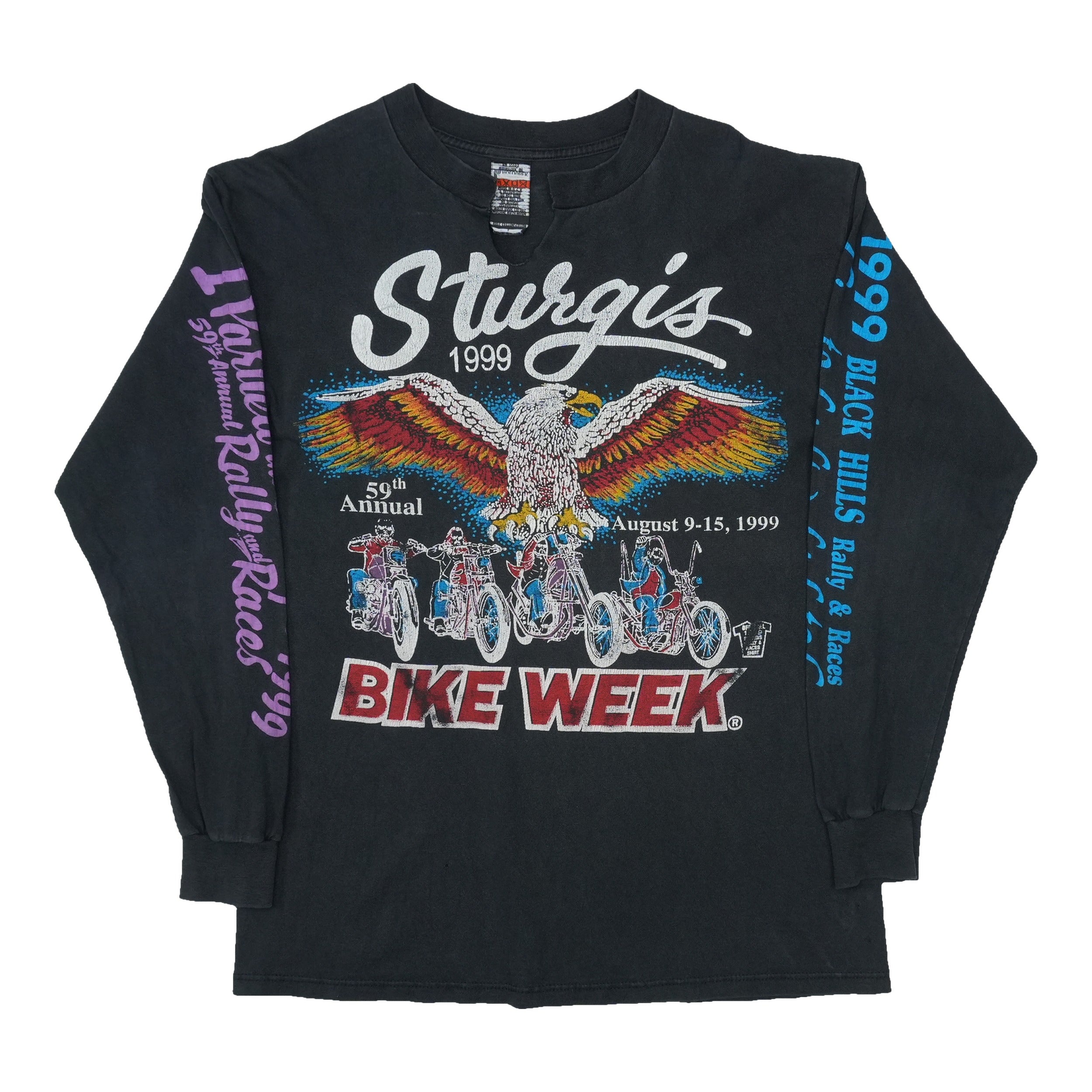 Buy 1999 Sturgis Bike Week Long Sleeve - Vintage T Shirt by WyCo