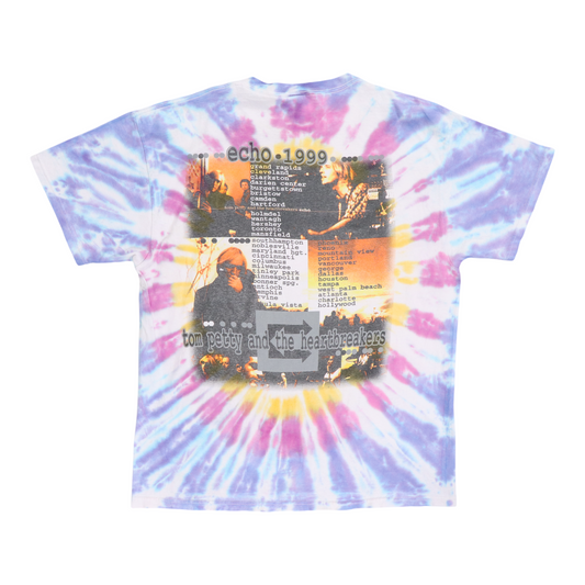 1999 Tom Petty Echo Tour Tie Dye Shirt Back