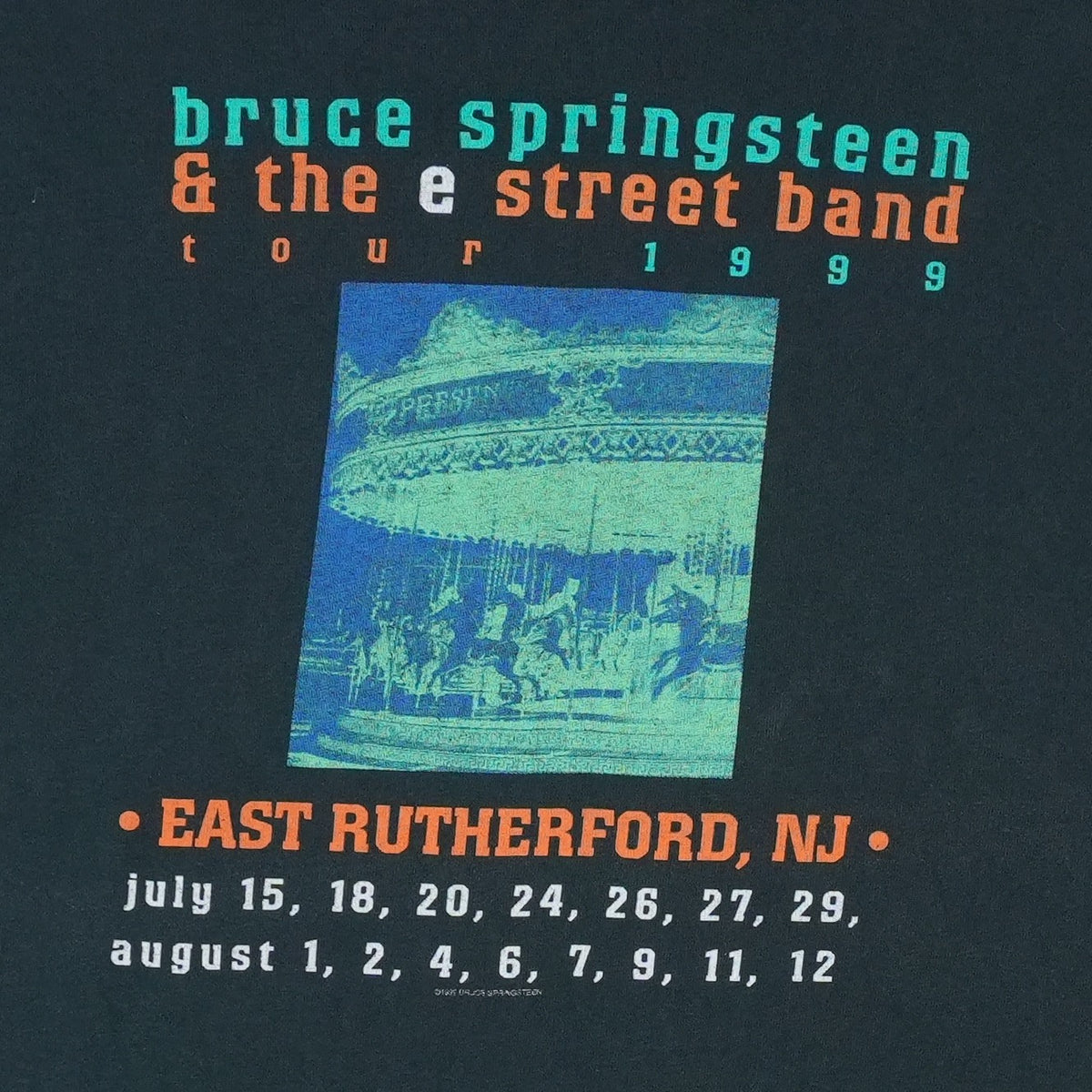 1999 Bruce Springsteen & The E Street Band Tour Shirt