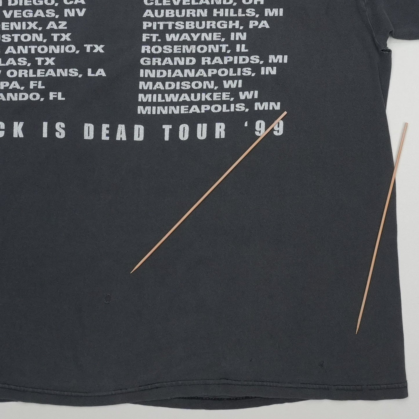 1999 Marilyn Manson Rock Is Dead Tour Shirt Detail 7