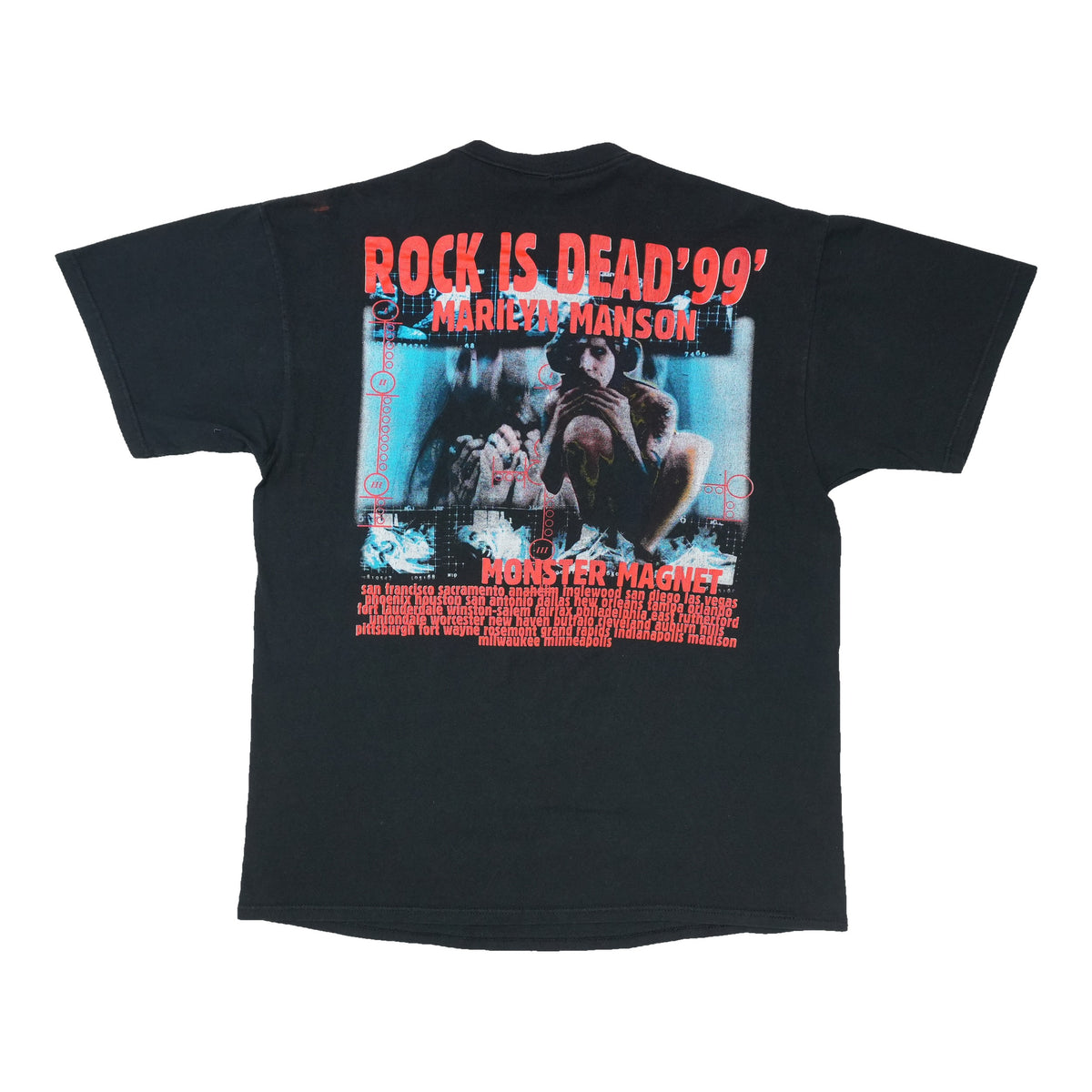 1999 Marilyn Manson Rock Is Dead Tour Shirt