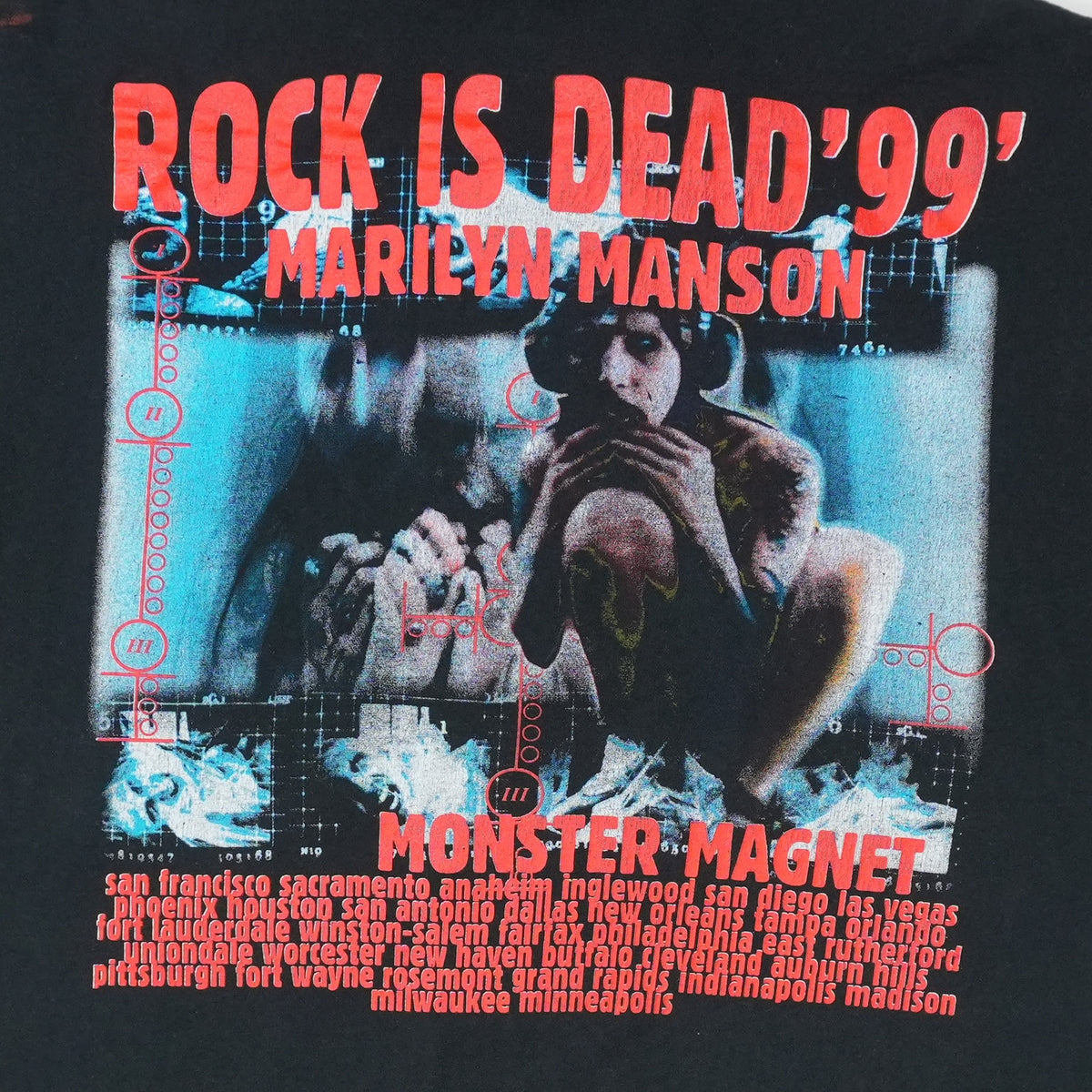 1999 Marilyn Manson Rock Is Dead Tour Shirt