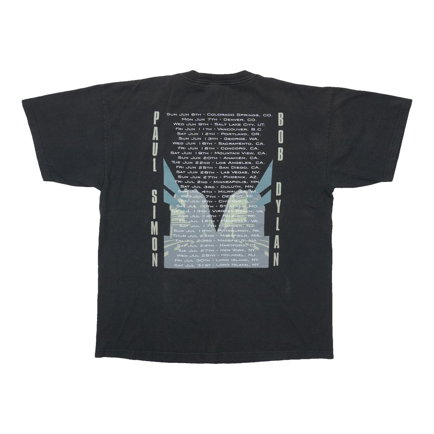1999 Paul Simon And Bob Dylan In Concert Shirt