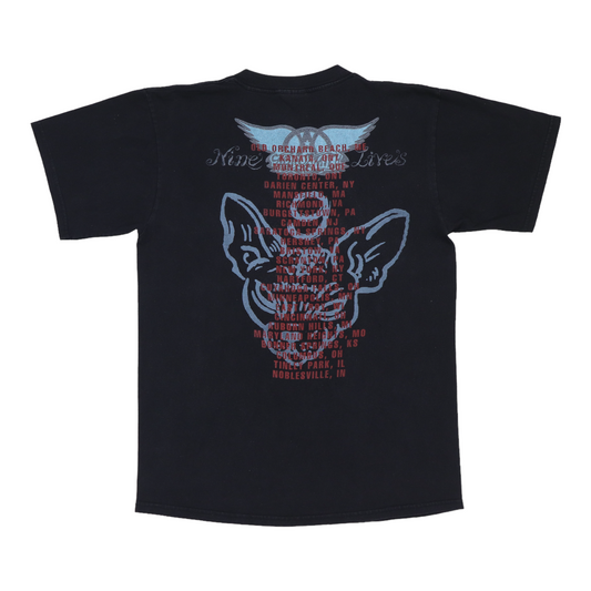 1999 Aerosmith Nine Lives Tour Shirt Back