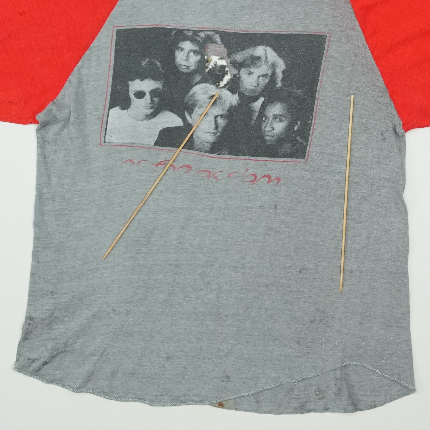 1981 Red Rider Lunatic Fringe Raglan Shirt Detail 10