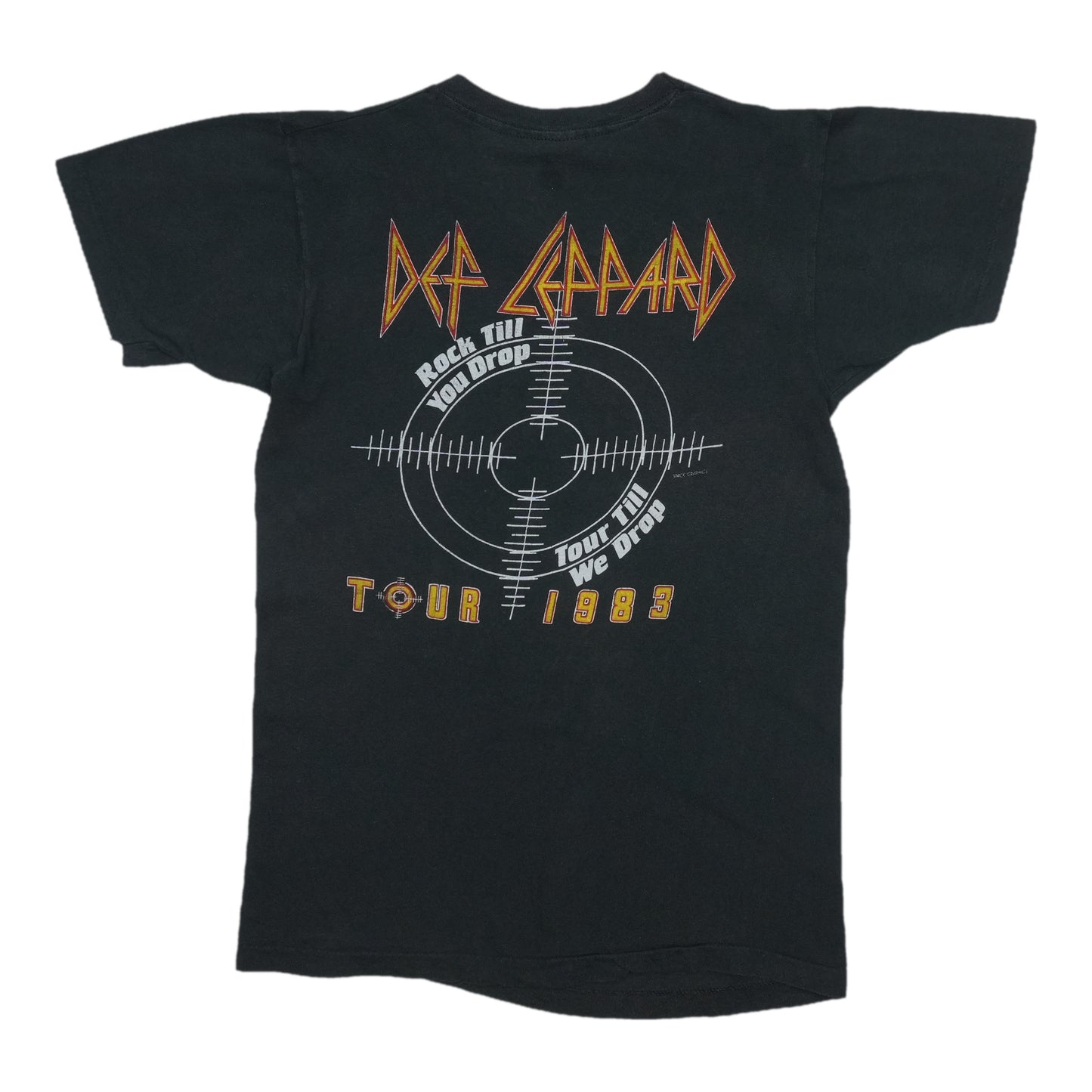 1983 Def Leppard Pyromania Tour Shirt Back