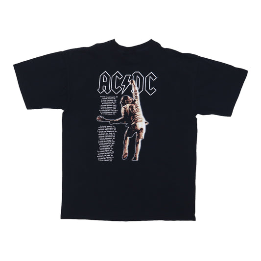 2000 ACDC Stiff Upper Lip Tour Shirt Back