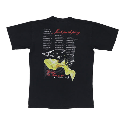 2000 Aerosmith Just Push Play Tour Shirt Back