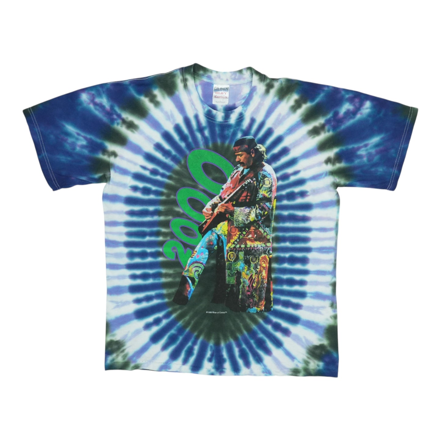 2000 Carlos Santana Tie Dye Shirt