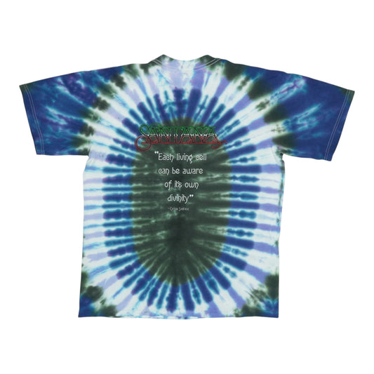 2000 Carlos Santana Tie Dye Shirt Back