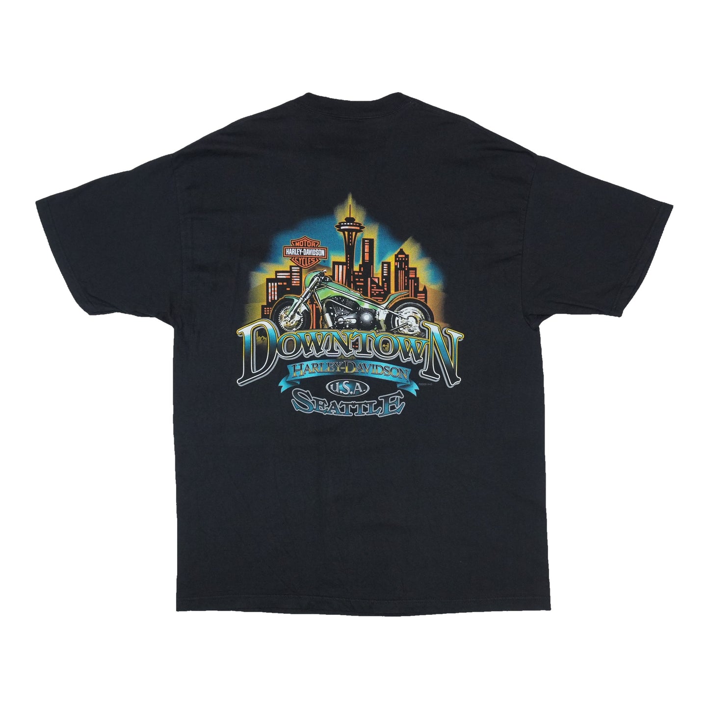 2000 Harley Davidson Downtown Seattle Shirt