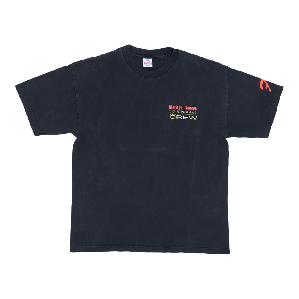 2000 Marilyn Manson Gods Guns Government Crew Tour Shirt