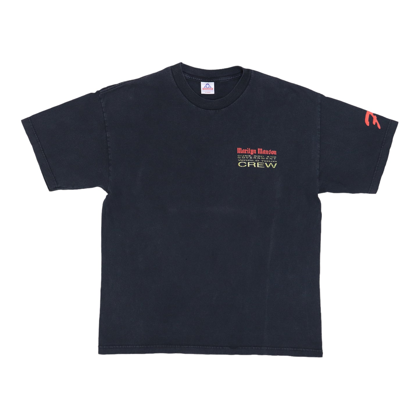 2000 Marilyn Manson Gods Guns Government Crew Tour Shirt