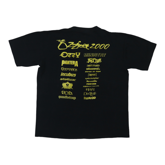 2000 Ozzy Osbourne Ozzfest Concert Shirt Back