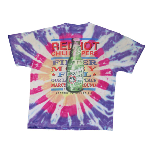 2000 Red Hot Chili Peppers Town Fair Tie Dye Concert Shirt Back