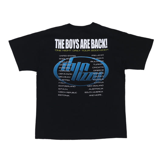 2000 Thin Lizzy One Night Only Tour Shirt Back