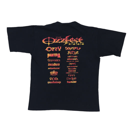 2000 Ozzfest Tour Shirt Back