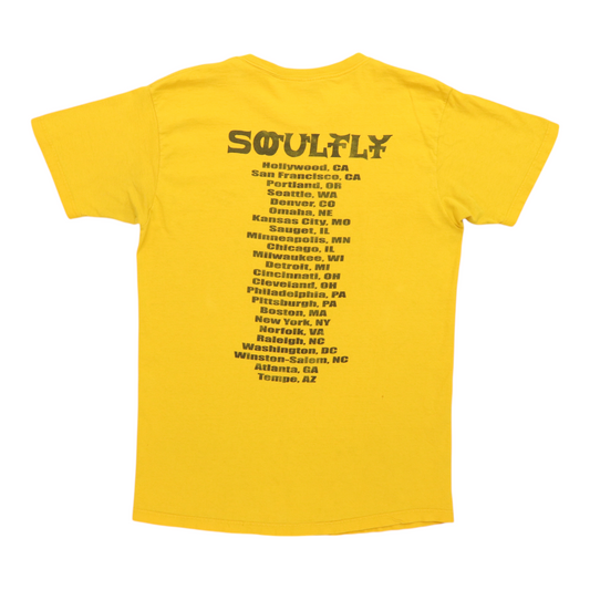 2000 Soulfly Lion Of Judah Tour Shirt Back