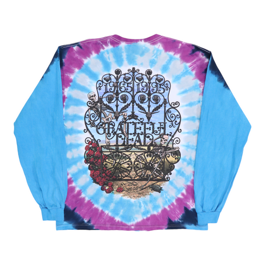 2000s Grateful Dead Long Sleeve Tie Dye Shirt Back