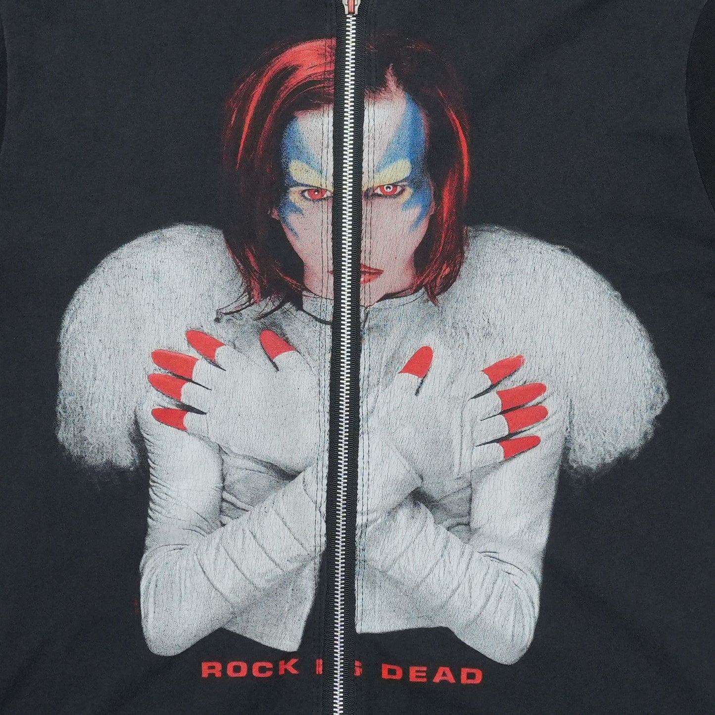 2000s Marilyn Manson Mechanical Animals Custom Zip Hoodie
