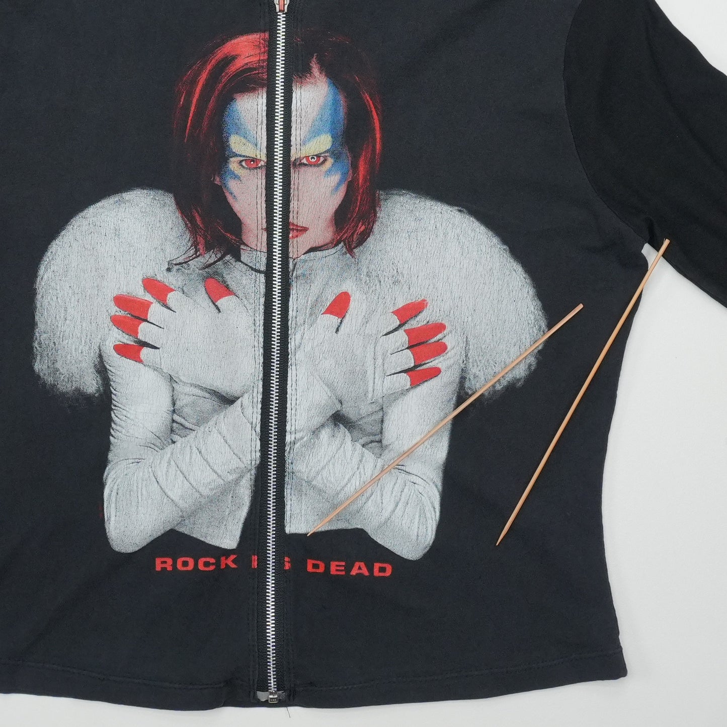 2000s Marilyn Manson Mechanical Animals Custom Zip Hoodie