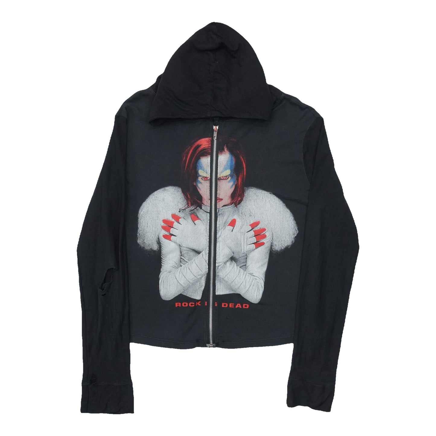 2000s Marilyn Manson Mechanical Animals Custom Zip Hoodie