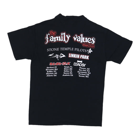 2001 Family Values Tour Shirt Back