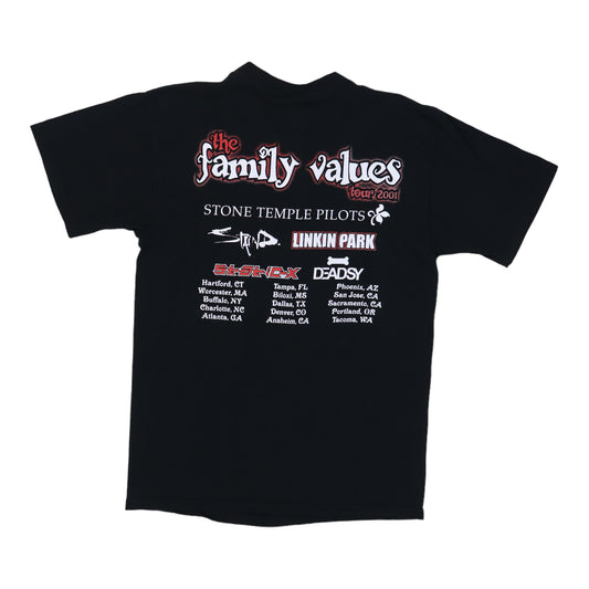2001 Family Values Tour Shirt Back