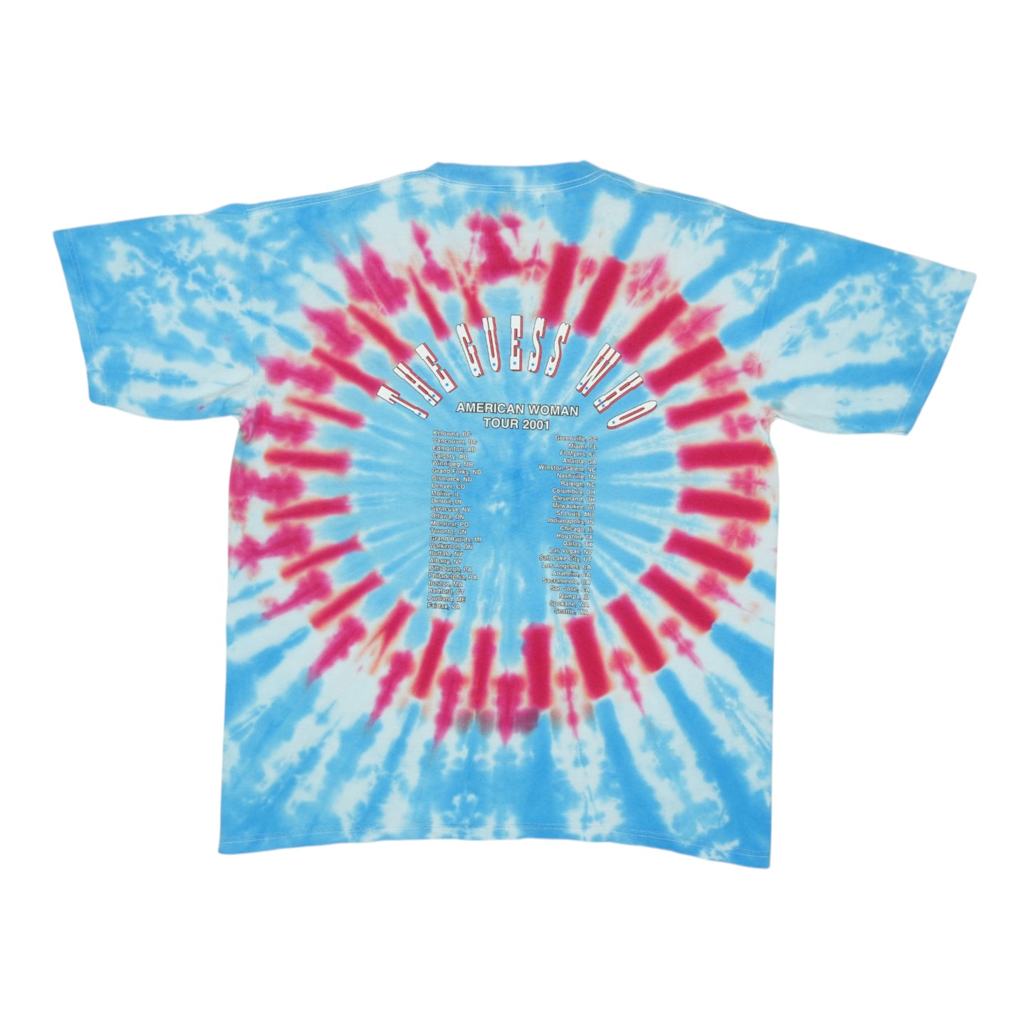 2001 The Guess Who Tour Tie Dye Shirt