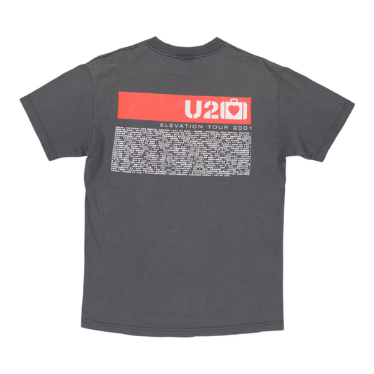 2001 U2 Elevation Tour Shirt Back