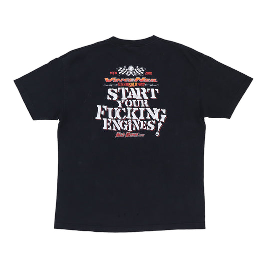 2001 Vince Neil Summer Solo Tour Shirt Back