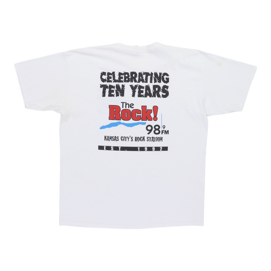2002 98.9 The Rock Kansas City Decade Of Decadence Shirt Back