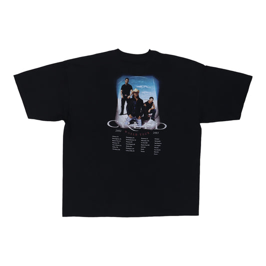 2002 Creed Weathered World Tour Shirt Back