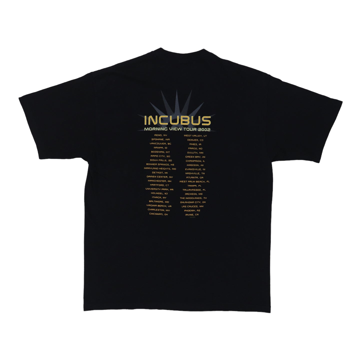 2002 Incubus Morning View Tour Shirt