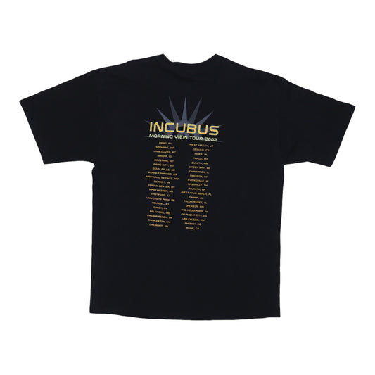 2002 Incubus Morning View Tour Shirt Back