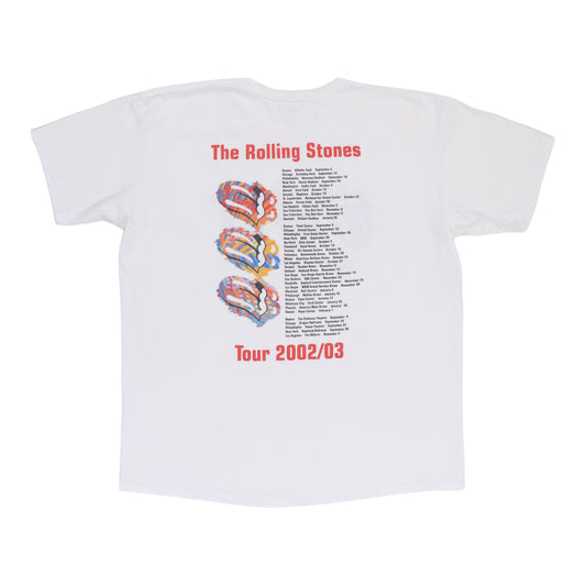 2002 Rolling Stones Tour Shirt Back