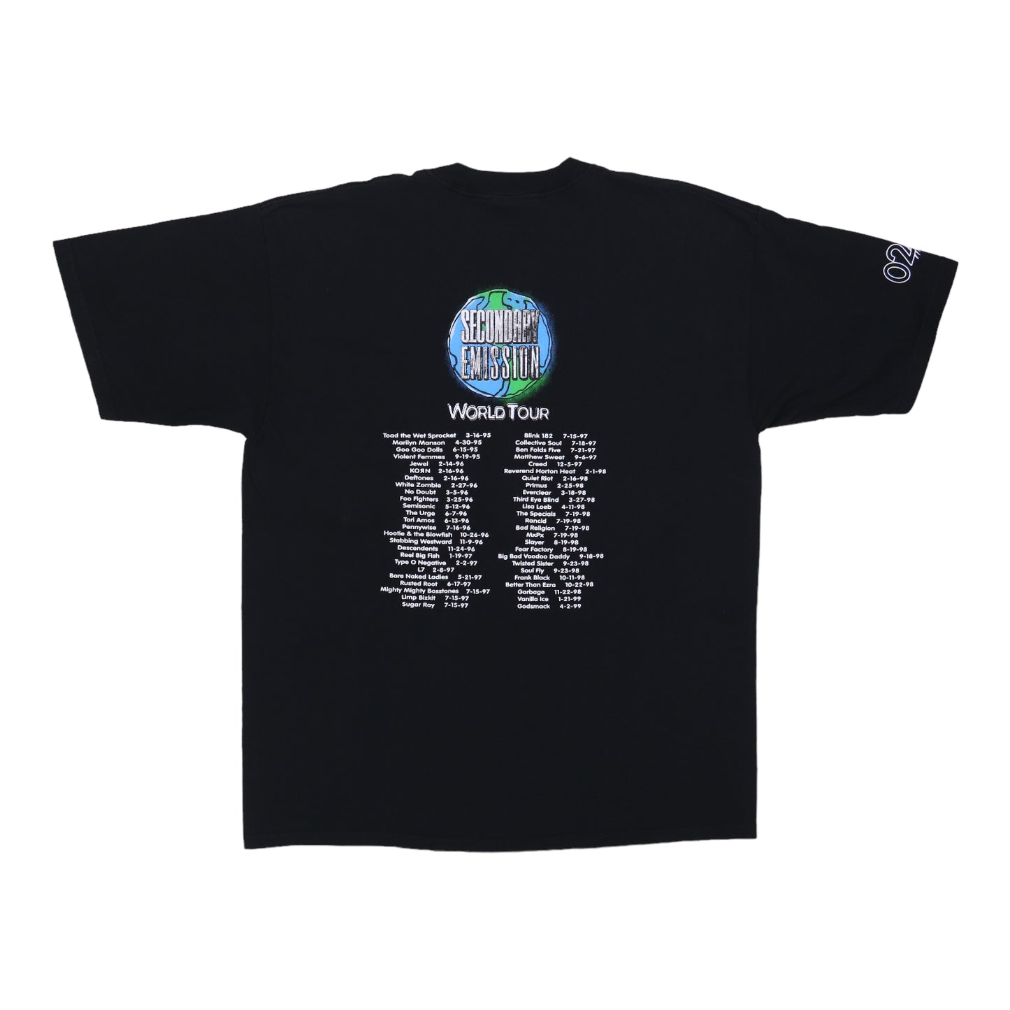 2002 Secondary Emission World Tour Shirt