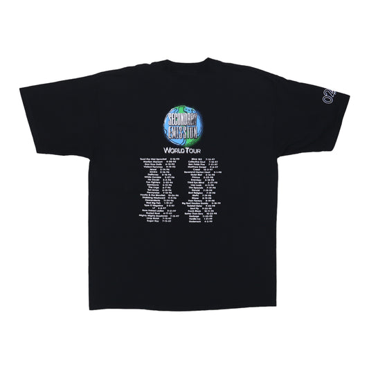 2002 Secondary Emission World Tour Shirt Back