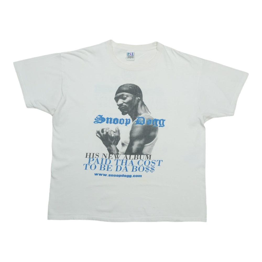 2002 Snoop Dogg Paid Tha Cost To Be Da Boss Promo Shirt Front