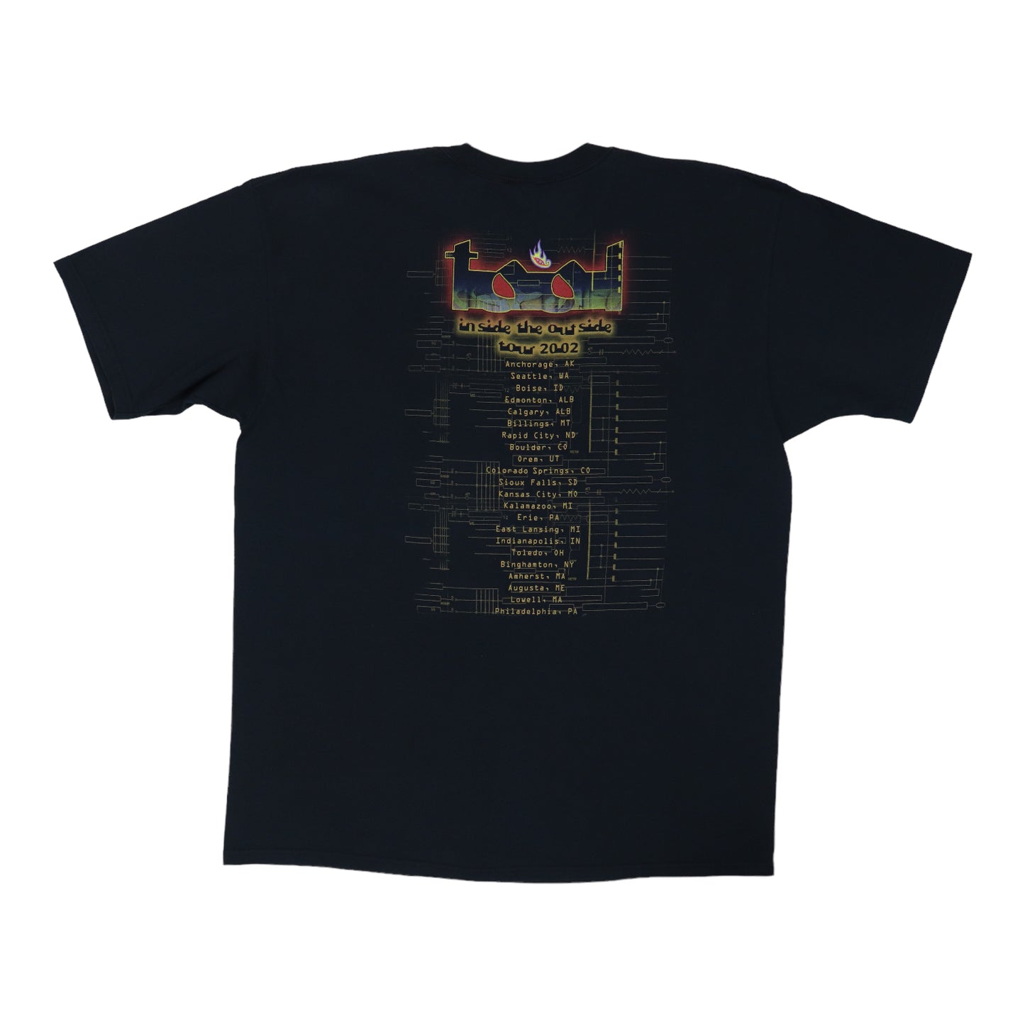 2002 Tool Inside The Outside Tour Shirt
